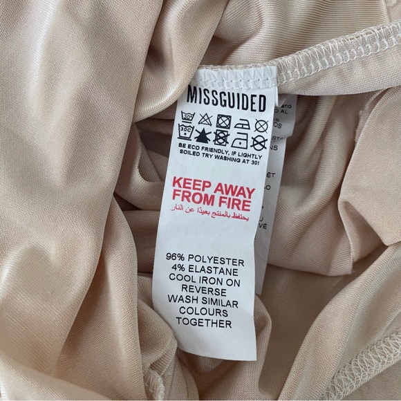 Missguided - Slinky Knit Racer Bodysuit in Tan - Size : 4 - Picture 7 of 7